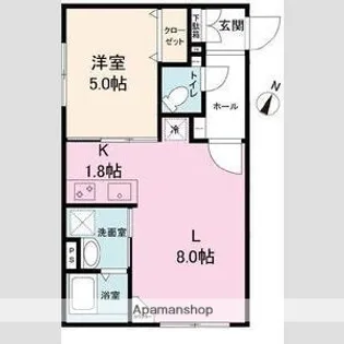 グランメール恵翔【1階】の間取り