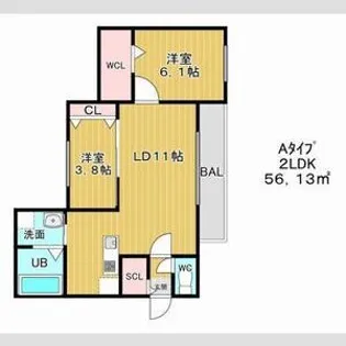 RESIDENCE LEA LEA【4階】の間取り