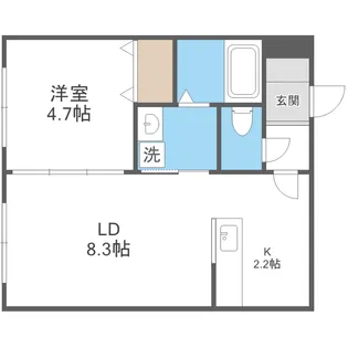 LOTUS FLEUR1【2階】の間取り
