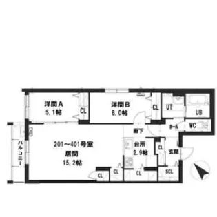 グランメールプレシャス【4階】の間取り