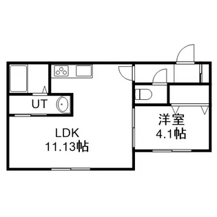 仮)平岸2ー8MS【401号室】の間取り