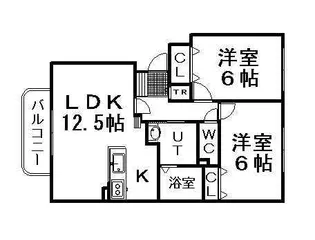 カームフレーシュ【3階】の間取り
