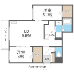 KEI【4階】の間取り