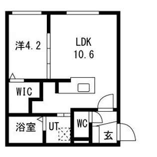 PREMIER IST NAKANOSHIMA(プレミアイスト)【4階】の間取り