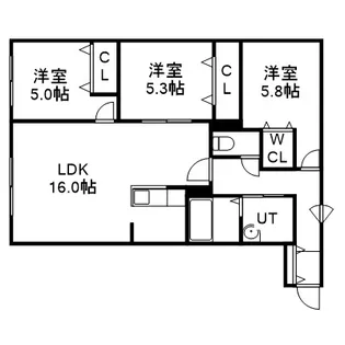 SILENT HILLS【1階】の間取り