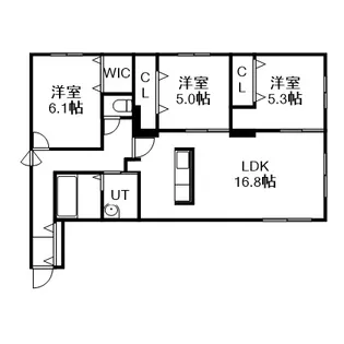 SILENT HILLS【1階】の間取り