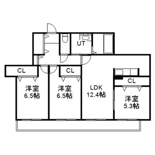 SILENT HILLS【3階】の間取り