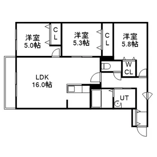 SILENT HILLS【4階】の間取り
