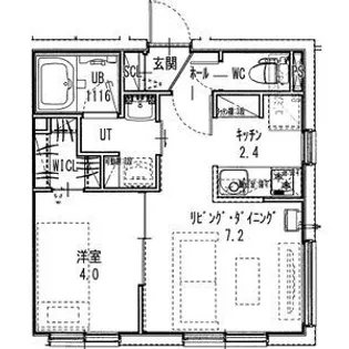 FーWORKS南郷【4階】の間取り
