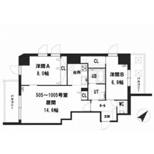 仮)グランメール 美園3ー4【7階】の間取り