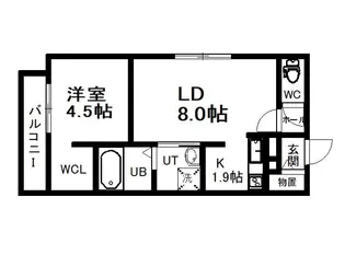 HALULET【503号室】の間取り