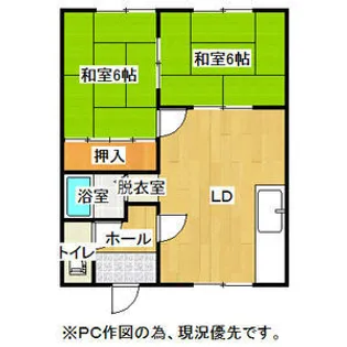 コーポ大塚【F号室】の間取り