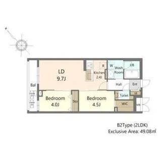 SーRESIDENCE東札幌BLING【403号室】の間取り