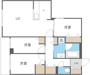 S-RESIDENCE東札幌bling【511号室】の間取り
