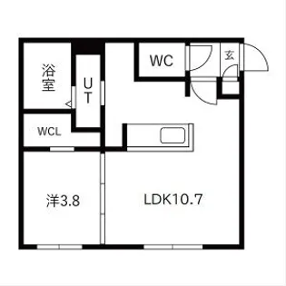 ALIVIS月寒中央【506号室】の間取り