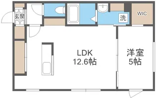 ネコフィーノ・キキ【1階】の間取り