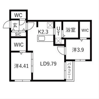 セレッソ本郷通【401号室】の間取り