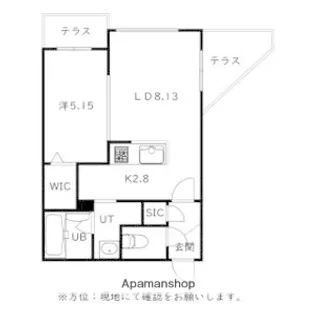仮)菊水5−2MS B棟【102号室】の間取り