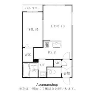 仮)菊水5−2MS B棟【202号室】の間取り