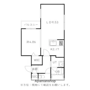 仮)菊水5−2MS B棟【403号室】の間取り