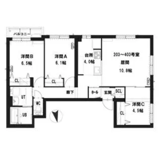 グランメール YAMAICHI【4階】の間取り