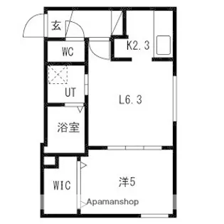 ルリ美園【4階】の間取り
