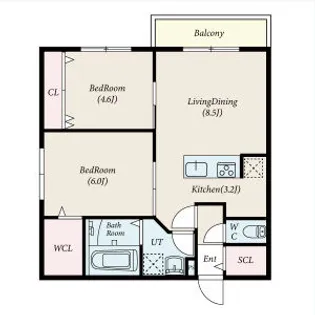 TOMISIA(トミシア)【2階】の間取り