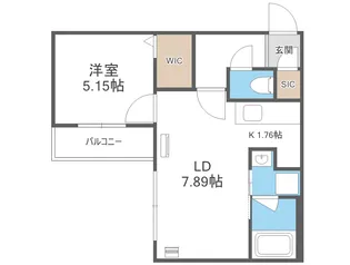 仮)GAー厚別中央3ー3MS【302号室】の間取り