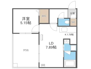 仮)GAー厚別中央3ー3MS【1階】の間取り