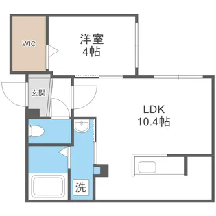 ガルボ北広島【301号室】の間取り