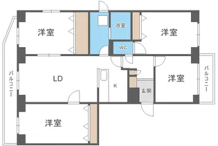 BRO北野【00804号室】の間取り