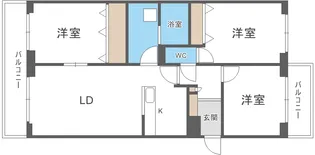 BRO北野【00802号室】の間取り