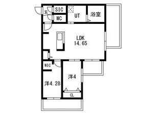 仮)GAー福住1ー1MS A棟【105号室】の間取り
