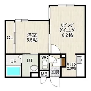 EFFORT NANGO【2階】の間取り