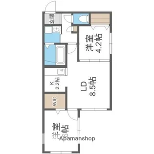 Sequence新札幌【1階】の間取り