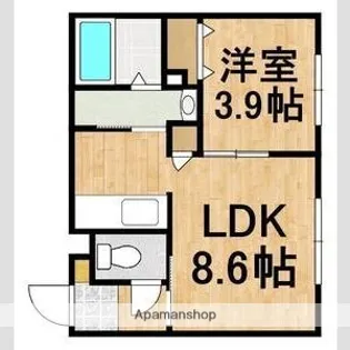 マリオット共栄町【106号室】の間取り