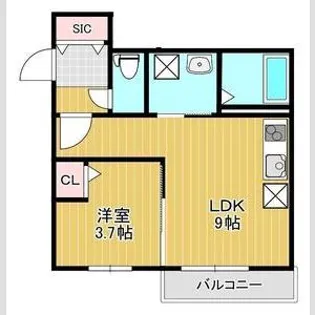 ザ・レジデンス南平岸【502号室】の間取り