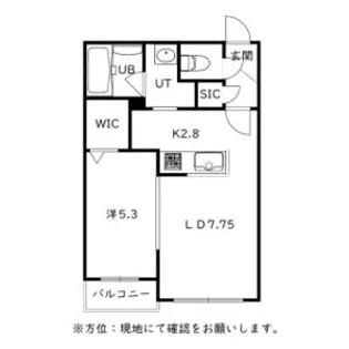SHU RESIDENCE菊水【0207号室】の間取り