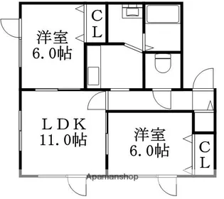 ネーブルハイムⅡ【301号室】の間取り