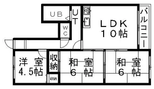 タウンヒル【308号室】の間取り