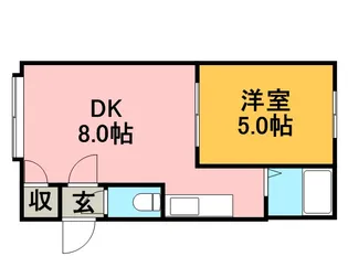 プライムハウスひばりが丘【103号室】の間取り