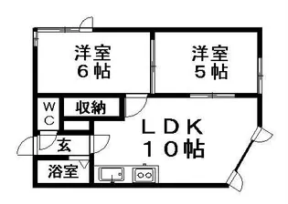パルコート美乃家【501号室】の間取り