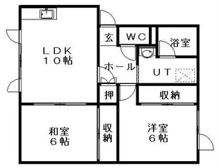 ロマーノ【102号室】の間取り
