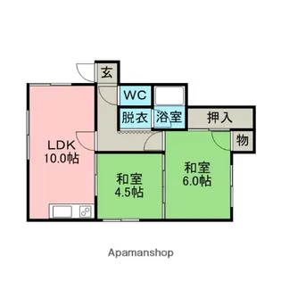 グリーンハイツ【1階】の間取り