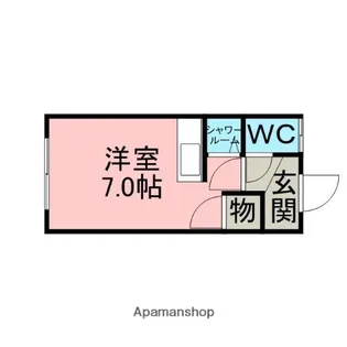 カレッジマンション大志【1階】の間取り