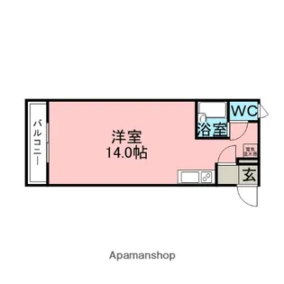 FKマンション【3階】の間取り