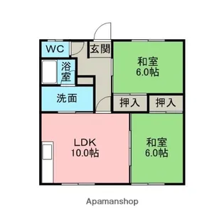コーポホワイト【1階】の間取り