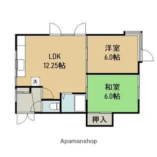 山田ハイツ【2階】の間取り