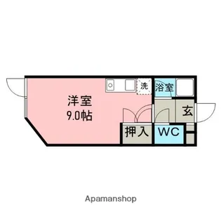 ハイツ桂【1階】の間取り