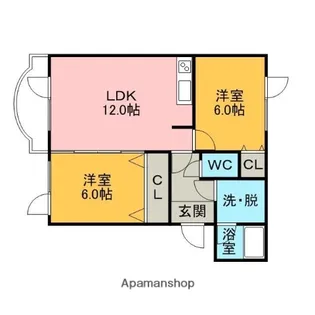 コーポシーラ【3階】の間取り